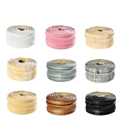 Selbstklebende Fußleiste, Selbstklebende PVC-Sockelleiste, XPE-Schaum, Wandbordüre, 2,3 Meter lang, 8 cm breit(Grey) von LQRCTRY