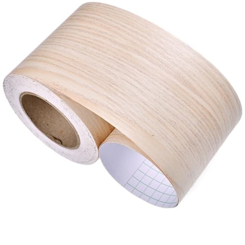 Selbstklebende Fußleiste, Selbstklebende Sockelleiste aus PVC, mehrfarbig, 8/10/12 cm x 5 m(Wood Grain-qxm-1009,12cm X 5m) von LQRCTRY