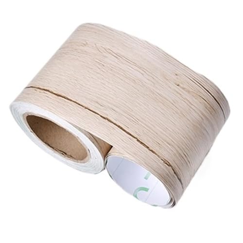 Selbstklebende Fußleiste, Selbstklebender PVC-Aufkleber for Sockelleisten, mehrfarbig, mehrere Größen(Birch Wood Texture,Width12cm x 5m) von LQRCTRY