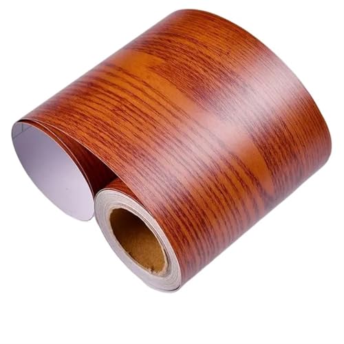 Selbstklebende Fußleiste, Selbstklebender PVC-Aufkleber for Sockelleisten, mehrfarbig, mehrere Größen(Brown Yellow,Width12cm x 5m) von LQRCTRY