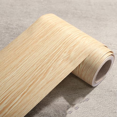 Selbstklebende Fußleiste, Selbstklebender Türrahmen-Randaufkleber mit Holzmaserung, mehrere Größen, 10–80 cm x 5 m(A,40cmx5m) von LQRCTRY