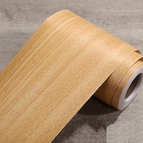 Selbstklebende Fußleiste, Selbstklebender Türrahmen-Randaufkleber mit Holzmaserung, mehrere Größen, 10–80 cm x 5 m(J,60cmx5m) von LQRCTRY