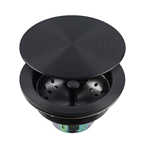 LQS Küchenspüle Abfluss Montage Spülbecken Abfluss Korb Sieb 304 Edelstahl mit abnehmbarem Spülbeckensieb Korb und Stopper 8,9 cm Silber Farbe LQS Küchenspüle Abfluss Montage Spülbecken Abfluss Korb Sieb 304 Edelstahl mit abnehmbarem Spülbeckensieb Korb und Stopper 8,9 cm Silber Farbe von LQS