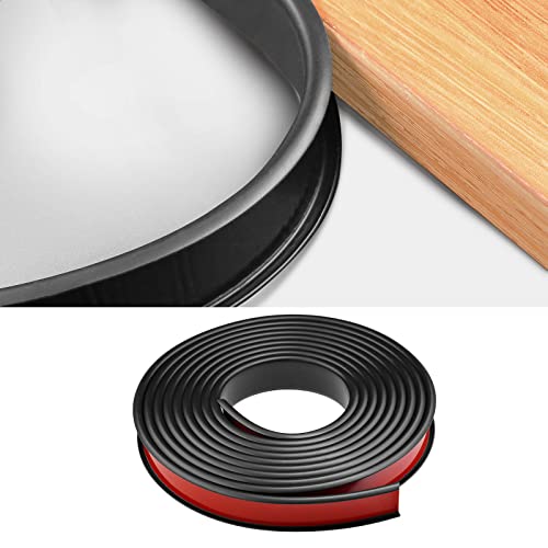 LQSCJS 15mm U-Form Selbstklebend Möbelkantenband, PTE Selbstklebende Kantenbänder, Möbelkantenband Flexible, DIY Zusammenklappbare Kantenschutzleisten für Möbel, Schrank, Tisch (15mm/3m, Schwarz) von LQSCJS