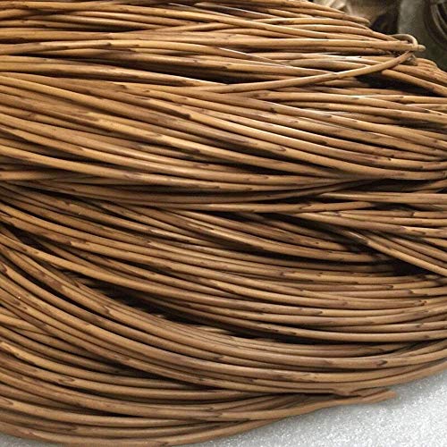 LQSSA Holzmaserung Farbe Gewebt Runde Rattan, Kunststoff Pe Wicker Reparatur Material Geeignet 4Mm Durchmesser von LQSSA
