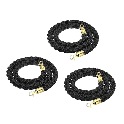 LQSYBHD 3,3 Füße, Barriereseil mit Haken, Barriereseil, Samtseil, Barriere-Seil, zur Kontrolle von Roten Teppichen (Größe: 3,3 m, Farbe: 1) von LQSYBHD