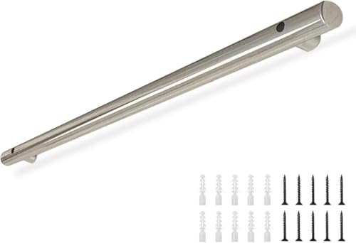 LQSYBHD Treppengeländer aus Edelstahl, Rohr, Treppengeländer, Wandhalterung, Treppengeländer, Sicherheitsunterstützung für den Innen- und Außenbereich, rutschfester Haltegriff (Größe: 140 cm) von LQSYBHD