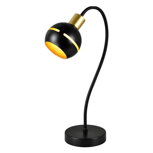 LQWELL® LED Tischlampe, Modern Tischleuchte, Nachttischlampe, Metall Schreibtischlampe Esstischlampe für Schlafzimmer Esszimmer Bibliothek Museum Studio Büro Bar Geschäft von LQWELL