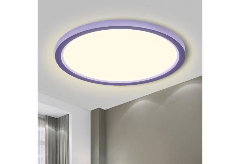 LQWELL LED Deckenleuchte Rund Flach LED Deckenlampe 2 Stück, 18W,1600LM, LED fest integriert, neutralweiß, Badlampe Modern Schlicht Lampe von LQWELL