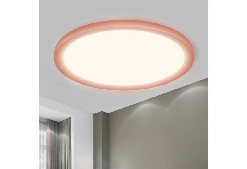LQWELL LED Deckenleuchte Rund Flach LED Deckenlampe 2 Stück, 18W,1600LM, LED fest integriert, neutralweiß, Badlampe Modern Schlicht Lampe von LQWELL
