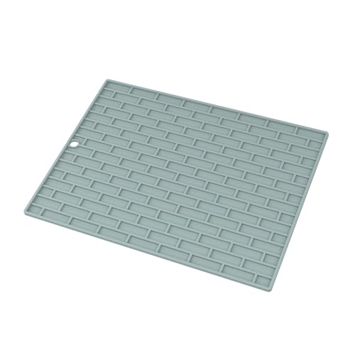 LQXHZ 1-2pcs Schale Trocknungsmatte Schale Entlassungsmatten -Tischematen Ess Silikonschale Mattenkompatibel mit Küchentheke Tischematen Hitzebild Matte Frucht(Green) von LQXHZ