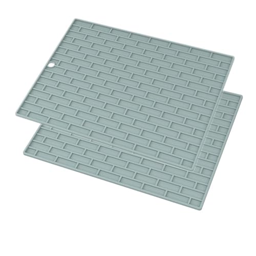 LQXHZ 1-2pcs Schale Trocknungsmatte Schale Entlassungsmatten -Tischematen Ess Silikonschale Mattenkompatibel mit Küchentheke Tischematen Hitzebild Matte Frucht(MULTI) von LQXHZ