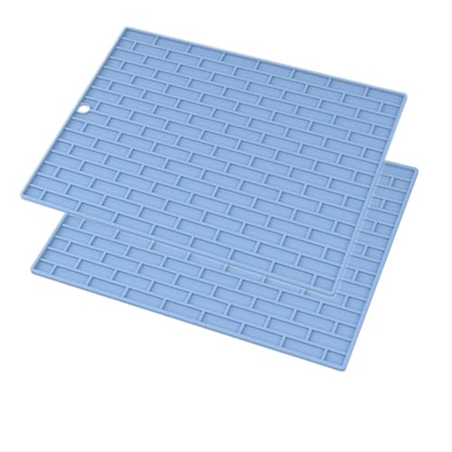 LQXHZ 1-2pcs Schale Trocknungsmatte Schale Entlassungsmatten -Tischematen Ess Silikonschale Mattenkompatibel mit Küchentheke Tischematen Hitzebild Matte Frucht(Orange) von LQXHZ