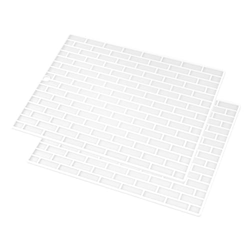 LQXHZ 1-2pcs Schale Trocknungsmatte Schale Entlassungsmatten -Tischematen Ess Silikonschale Mattenkompatibel mit Küchentheke Tischematen Hitzebild Matte Frucht(Beige) von LQXHZ