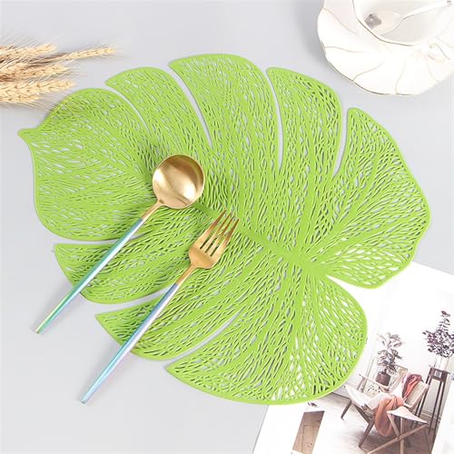 LQXHZ 2 Stück/4 Stück/6 Stück Weihnachtsdekor PVC Hohler Untersetzer Tassenuntersetzer Nti-Heiße Matte Tischsets Schüssel Tischset Teller Tischsets Untersetzer Pads(D,6pcs) von LQXHZ