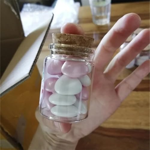 LQXHZ 26 * 37 * 50 mm 30 ml Dragees Glasgläser Kleine Glasflasche Reagenzglas Leerer Behälter DIY Handwerk Süßigkeiten Flasche Hochzeitsgeschenk(36 Pieces) von LQXHZ