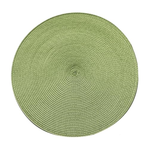 LQXHZ 4 Stück Pp Esstisch Matte gewebtes Placemat Pad Hitzefeste Schalen Kaffeetassen Coaster Tischmatten -kompatibel mit Heimküche Party Supply(Green) von LQXHZ