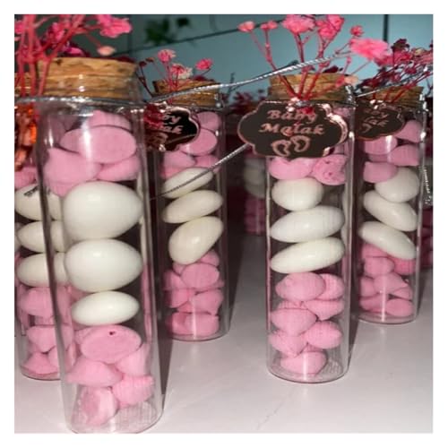 LQXHZ 40 Teile/los Durchmesser 25mm Dragees Glasflasche Kleine Gläser Reagenzglas Leere Behälter DIY Handwerk Süßigkeiten Flasche Hochzeitsgeschenk(80mm) von LQXHZ