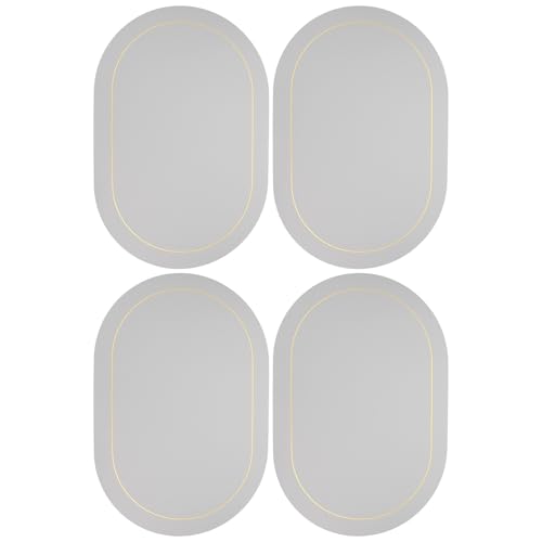 LQXHZ 4pcs Wiederverwendbare Stelle Matte Pu Esstischmatte Anti-Skid-Matten-Matten-Hitze-resistentes Placemat LQXHZ 4pcs Wiederverwendbare Stelle Matte Pu Esstischmatte Anti-Skid-Matten-Matten-Hitze-resistentes Placemat von LQXHZ