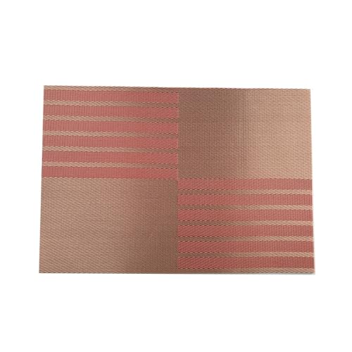 LQXHZ 6pcs Nicht-Schlupf-Placematen PVC Esstischmatten Set platzierungswaterdes Essmatten Wärme-resistente Küchentischmatten Tabelle Geschirr(6pcs Red) von LQXHZ