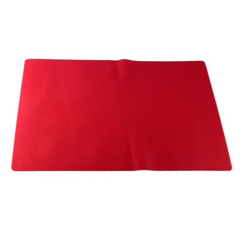 LQXHZ Große weiche Silikontischmatte Flat Choping Board Kinder Schüler Wärme Isolierung Tisch Laptop Schreibtisch Matte Backkneetenkissen(Red) von LQXHZ