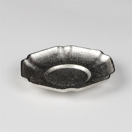 LQXHZ Metalltee -Untertasse Tasse Coaster Antiskid- und Hitzeisolierung runde Quadratbecher Matte(Auburn) von LQXHZ