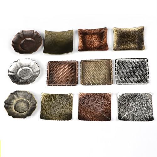 LQXHZ Metalltee -Untertasse Tasse Coaster Antiskid- und Hitzeisolierung runde Quadratbecher Matte(Beige) von LQXHZ