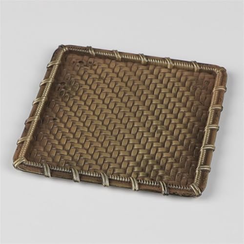 LQXHZ Metalltee -Untertasse Tasse Coaster Antiskid- und Hitzeisolierung runde Quadratbecher Matte(Orange) von LQXHZ