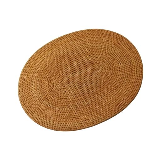 LQXHZ Rattan gewebte Placemat Oval Round Table Matten nicht schlupfheizungsbeständig LQXHZ Rattan gewebte Placemat Oval Round Table Matten nicht schlupfheizungsbeständig von LQXHZ