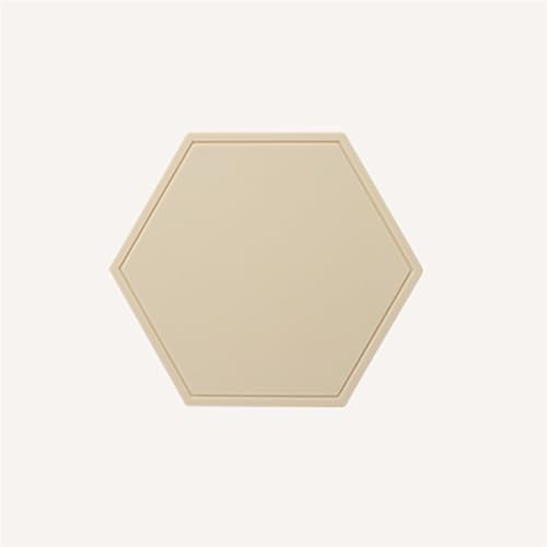 LQXHZ Silikon-Tischgeschirr Hitze-INSULTIGE PADS Sechseck Silikonpolstkissen Coaster Isolation Pad Home Tischdekor Küchen Werkzeuge(Yellow) von LQXHZ