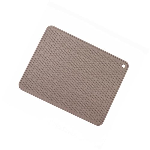 LQXHZ Silikontrocknungsmatten Tisch -Tischemat -Pads Premium Hitzebeständiges Geschirr Spülmaschinenschale Tasse Kissen Entwässerung Geschirr Tablett(Auburn) von LQXHZ