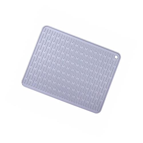 LQXHZ Silikontrocknungsmatten Tisch -Tischemat -Pads Premium Hitzebeständiges Geschirr Spülmaschinenschale Tasse Kissen Entwässerung Geschirr Tablett(Dark Grey) von LQXHZ