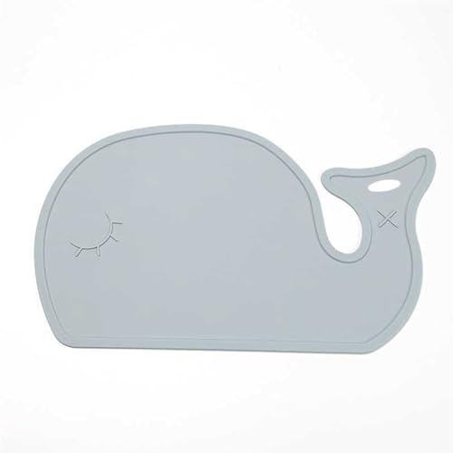 LQXHZ Tischmatte Silikon Schöner Wal Anti-Schlupf-Kee-resistenter Kinder Coaster Hitze-INSULTISCHE SPACETEMAT Home DESTOP(Gray) von LQXHZ