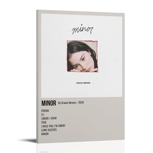 Gracie Abrams MinorArt Leinwanddruck von Ölgemälden, Reproduktion, moderner Leinwanddruck, Kunstwerk, abstrakte Landschaftsbilder, gedruckt auf Leinwand, Wandkunst für Zuhause, Büro, Dekorationen von LQYAIQ