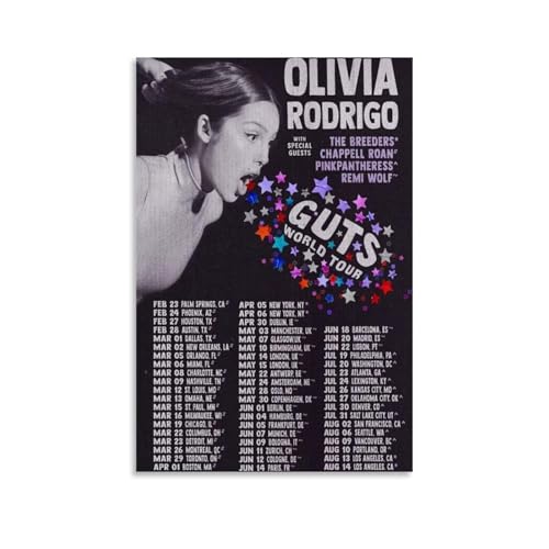 Guts Olivia RodrigoArt Leinwanddruck von Ölgemälden, Reproduktion, moderner Leinwanddruck, Kunstwerk, abstrakte Landschaftsbilder, gedruckt auf Leinwand, Wandkunst für Zuhause, Büro, Dekoration von LQYAIQ