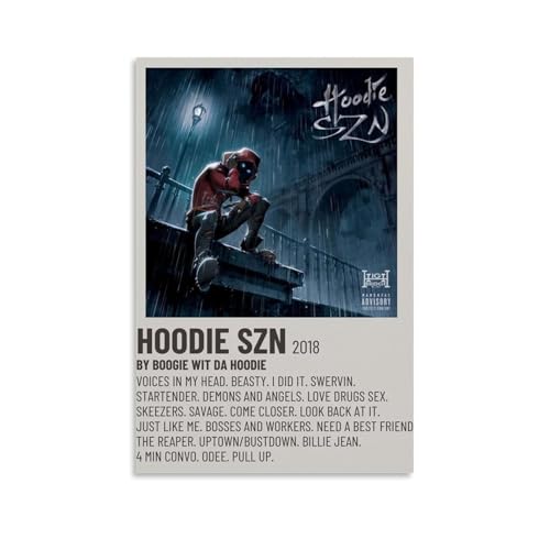Hoodie Szn A Boogie Wit Da Hoodie AlbumArt Leinwanddruck Ölgemälde Reproduktion Moderner Leinwanddruck Kunstwerk Abstrakte Landschaftsbilder Gedruckt auf Leinwand Wandkunst für Home Office von LQYAIQ
