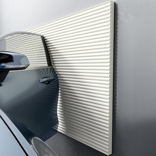 Garagen Wandschutz 200x20cm，Kantenschutz Garage For Autotüren, Kann Geschnitten Werden Schaumstoff，Wandpaneele Selbstklebend for Garage Carport und Parkplatz(Beige) von LQYDQSC