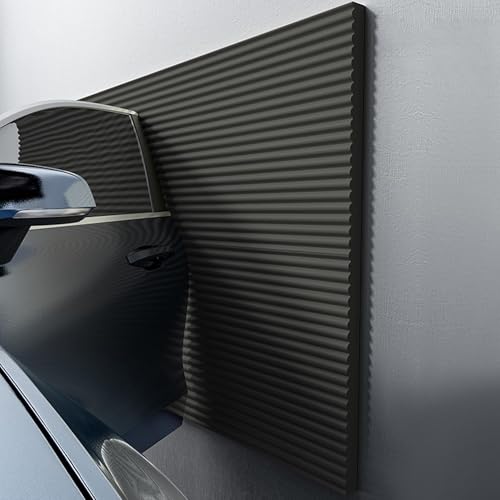 Garagen Wandschutz 200x20cm，Kantenschutz Garage For Autotüren, Kann Geschnitten Werden Schaumstoff，Wandpaneele Selbstklebend for Garage Carport und Parkplatz(Black) von LQYDQSC