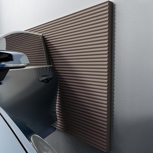 Garagen Wandschutz 200x20cm，Kantenschutz Garage For Autotüren, Kann Geschnitten Werden Schaumstoff，Wandpaneele Selbstklebend for Garage Carport und Parkplatz(Brown) von LQYDQSC