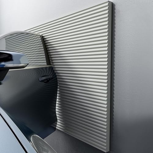 Garagen Wandschutz 200x20cm，Kantenschutz Garage For Autotüren, Kann Geschnitten Werden Schaumstoff，Wandpaneele Selbstklebend for Garage Carport und Parkplatz(Grey) von LQYDQSC