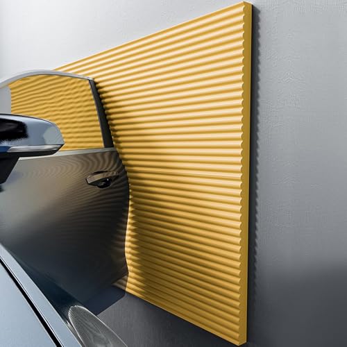 Garagen Wandschutz 200x20cm，Kantenschutz Garage For Autotüren, Kann Geschnitten Werden Schaumstoff，Wandpaneele Selbstklebend for Garage Carport und Parkplatz(Orange) von LQYDQSC