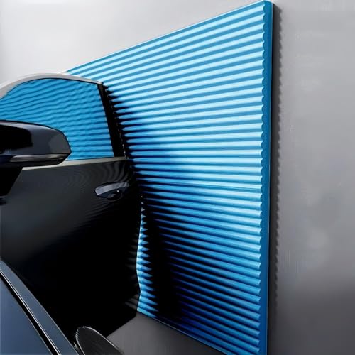 Garagen Wandschutz Garage Selbstklebend, 3D Wandpaneele Gepolstert 1cm Dick Anti-Kollision Wandkissen Wandpolster Selbstklebend，Wandpaneele Selbstklebend(Blue) von LQYDQSC