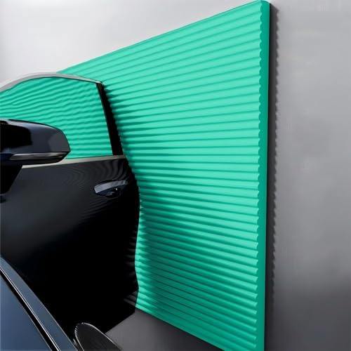 Garagen Wandschutz Garage Selbstklebend, 3D Wandpaneele Gepolstert 1cm Dick Anti-Kollision Wandkissen Wandpolster Selbstklebend，Wandpaneele Selbstklebend(Green) von LQYDQSC