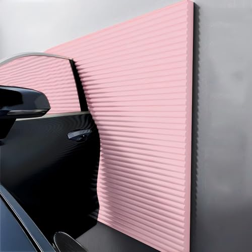 Garagen Wandschutz Garage Selbstklebend, 3D Wandpaneele Gepolstert 1cm Dick Anti-Kollision Wandkissen Wandpolster Selbstklebend，Wandpaneele Selbstklebend(Pink) von LQYDQSC
