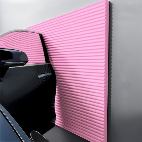 Garagen Wandschutz Garage Selbstklebend, 3D Wandpaneele Gepolstert 1cm Dick Anti-Kollision Wandkissen Wandpolster Selbstklebend，Wandpaneele Selbstklebend(Rose red) von LQYDQSC