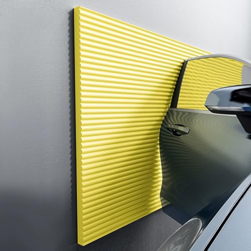 Garagen Wandschutz Türkantenschutz Garagenwandschutz, Wandpaneele Gepolstert Kinderzimmer Wand 200cm Wandkissen Selbstklebend Kinderzimmer(Yellow) von LQYDQSC