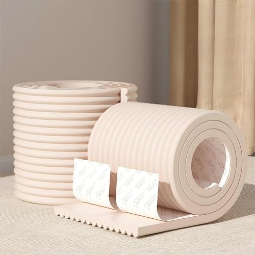 Wandkissen 3D for Kinderzimmer, 1cm Dicke, Wandkissen Bett 200cm NBR-Schaum, Wasserfest, Leicht Reinigbar, Selbstklebend for Schutz an Möbeln(Pink) von LQYDQSC