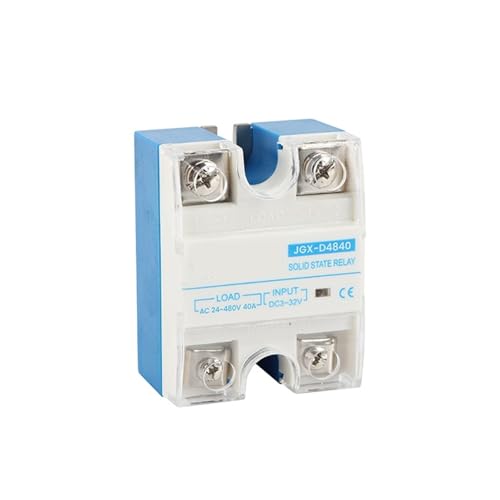 1 stücke 10A 25A 40A DA Einphasig DC Steuerung AC Kühlkörper 24-480VAC Zu 3-32VDC SSR-10DA Solid State Relais Mit Kunststoff Abdeckung(40DA) von LREDONM