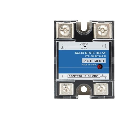1 stücke 60A 80A 100A DD SSR Einphasig DC Steuerung DC Kühlkörper 12V 24V 32V Zu 5V 110V 220VDC SSR-100DD 60DD 80DD Solid State Relais(60DD) von LREDONM