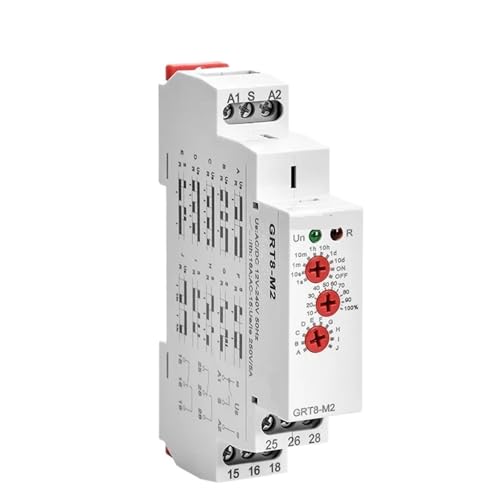 1 stücke Multifunktions Timer Relais 12V 24V 220V-Einstellbare 10 funktionen & 10 zeit reicht(GRT8-M2 ACDC12V-240V) von LREDONM